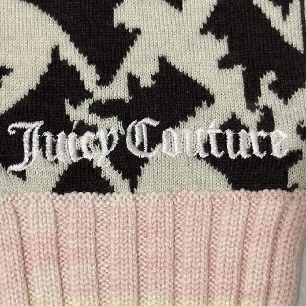 Juicy Couture Houndstooth Wool Scarf